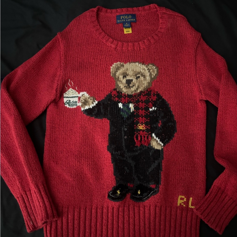 Polo Ralph Lauren Red Bear Sweater
